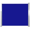Image de vidaXL Auvent Latéral Rétractable 120x300 cm Bleu Brise-Vue Store Abri Balcon