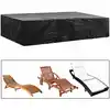Image de vidaXL Housse de chaise de jardin 8 oeillets 218 x 77 x 55 cm