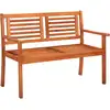 Image de vidaXL Banc de jardin 2 places 120 cm Bois d'eucalyptus solide