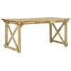 Image de vidaXL Table de Salle à Manger de Jardin Terrasse Patio Salon de Jardin Bois