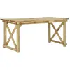 Image de vidaXL Table de jardin 160x79x75 cm Bois