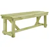 Image de vidaXL Banc de Jardin 140 cm Bois de pin imprégné