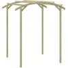 Image de vidaXL Pin Imprégné Pergola de Jardin 180x197x210cm Rosiers Plante Grimpantes