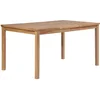 Image de vidaXL Table à Dîner d'Extérieur 150x90x77 cm Table de Jardin Bois Teck Massif