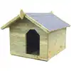 Image de vidaXL Niche de jardin avec toit ouvrant en bois de pin imprégné
