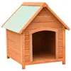 Image de vidaXL Niche pour Chiens Maison pour Chien Bois de Pin et de Sapin Massif