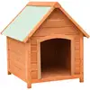 Image de vidaXL Niche pour chiens Bois de pin et de sapin massif 72x85x82 cm
