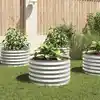 Image de vidaXL Lit surélevé de jardin 80x80x44 cm Acier galvanisé Argenté