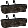 Image de vidaXL Jardinières 2 pcs Jacinthe d'eau Marron