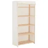 Image de vidaXL Garde-Robe Blanc 79 x 40 x 170 cm Tissu