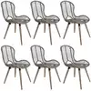 Image de vidaXL Chaises à manger lot de 6 marron rotin naturel