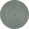 Image de vidaXL Tapis Fait à la Main Jute Rond Moquette Carpette Plancher Coussin de Sol Salon Chambre à Coucher Intérieur Salle de Séjour Maison 150 cm Vert Olive