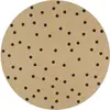 Image de vidaXL Tapis fait à la main Jute avec imprimé à pois 150 cm