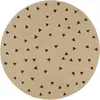 Image de vidaXL Tapis fait à la main Jute avec imprimé à triangles 90 cm