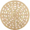 Image de vidaXL Tapis Fait à la Main Jute Tressée Carpette Moquette Plancher Coussin de Sol Salon Chambre à Coucher Intérieur Salle de Séjour Maison 90 cm