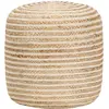 Image de vidaXL Pouf fait à la main 40 x 45 cm Jute