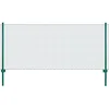Image de vidaXL Clôture en Grillage Métallique avec Poteaux Panneau de Clôture Protection pour Chiots Volaille Jardin Cour Arrière Extérieur Acier