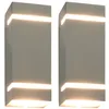 Image de vidaXL 2x Appliques Murales d'Extérieur Rectangulaire Lampe Eclairage Mural Luminaire Couloir Chambre Allée Jardin Balcon Escalier Maison 35 W