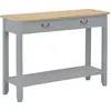 Image de vidaXL Table console Gris 110x35x80 cm Bois