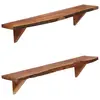 Image de vidaXL Étagères murales 2 pcs 90x20x18 cm Bois d'acacia massif