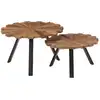 Image de vidaXL Tables basses 2 pcs Bois de récupération massif
