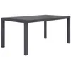 Image de vidaXL Table de Jardin Plastique Meuble de Terrasse Patio Camping Extérieur
