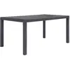 Image de vidaXL Table de jardin Marron 150x90x72 cm Plastique Aspect de rotin