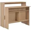 Image de vidaXL Table de bar avec 2 dessus de table Chêne 130x40x120 cm