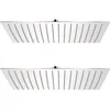 Image de vidaXL 2x Pomme de Douche Plongeante Acier Inoxydable 30x40 cm Tête de Douche
