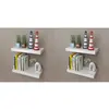 Image de vidaXL Étagères murales 4 pcs Blanc 40 cm