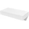 Image de vidaXL 2X Étagère Murale avec Tiroirs Blanc 48 cm Meuble de Rangement Stockage