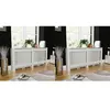Image de vidaXL Cache-radiateurs 2 pcs blanc MDF 172 cm