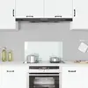 Image de vidaXL Dosseret de cuisine Blanc 80x40 cm Verre trempé