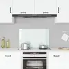 Image de vidaXL Dosseret de cuisine Blanc 80x50 cm Verre trempé