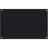 Image de vidaXL Dosseret de Cuisine Carrelage Mural Décoration Protection Anti-éclaboussures Résistant aux Rayures Noir 80x50 cm Verre Trempé