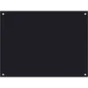 Image de vidaXL Dosseret de Cuisine Carrelage Mural Décoration Protection Anti-éclaboussures Résistant aux Rayures Noir 80x60 cm Verre Trempé