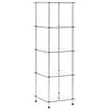 Image de vidaXL Etagère à 5 Niveaux Bibliothèque Meuble de Rangement Etagères à Livres Meuble à Livres Salon Bureau Maison Vitrine Transparent 40x40x130 cm Verre Trempé