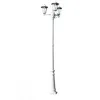 Image de vidaXL Lampadaire de jardin 3 bras 215 cm Blanc Aluminium