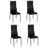 Image de vidaXL Chaise de Salle à Manger alu (Lot de 4) 54 x 43 x 100 cm