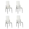 Image de vidaXL Chaise de Salle à Manger alu (Lot de 4)