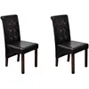 Image de vidaXL Chaises à manger lot de 2 marron similicuir