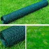Image de vidaXL Clôture en treillis acier hexagonal 1x25 m vert foncé