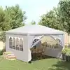 Image de vidaXL Tente de réception 3x4 m Blanc