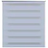 Image de vidaXL Store vénitien zébré 60,9 x 120 cm, Largeur du Tissu 56,7 cm, Blanc