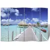 Image de vidaXL Cloison de séparation pliable 217x170 cm Plage