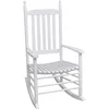 Image de vidaXL Chaise à Bascule à Siège Incurvé Fauteuil Jardin Terrasse Bois de Pin