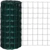 Image de vidaXL Panneaux de clôture Fer revêtu de PVC Vert