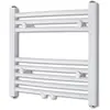 Image de vidaXL Sèche-Serviettes Chauffage Central Incurvé 480x480mm + Connecteurs