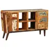 Image de vidaXL Armoire avec 1 porte 4 étagères 3 tiroirs Bois massif récupéré