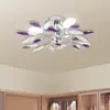 Image de vidaXL Plafonnier et bras en forme de feuille Acrylique 3 ampoules E14